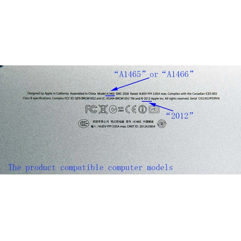 M.2 NGFF SSD до 17 + 7 Pin плата адаптера для MacBook Air 2012 Macbook AIR A1466 A1465 MD223 MD224 MD231 MD232 M2 |