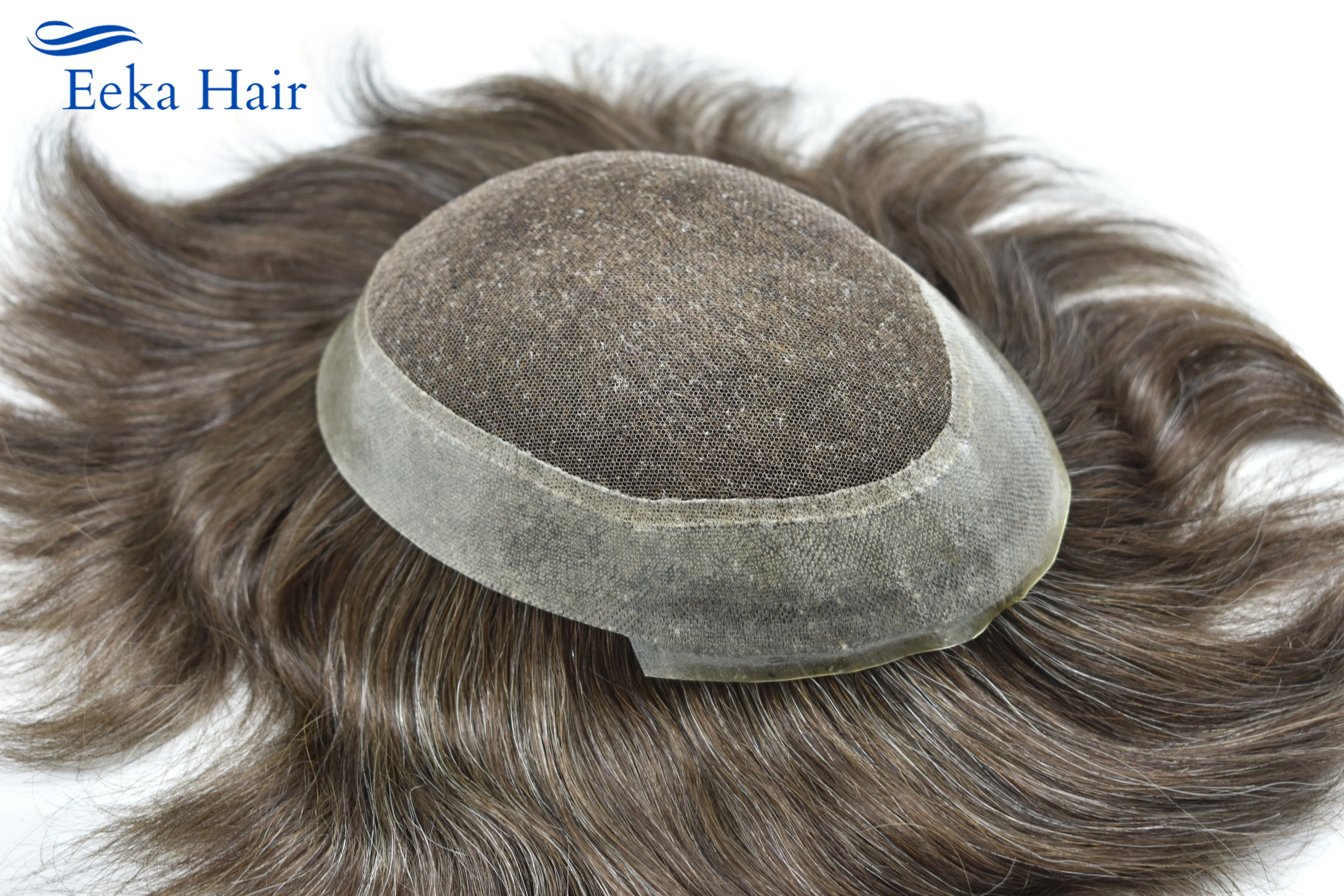 Парик мужской Toupee во французском стиле неповрежденные натуральные волосы