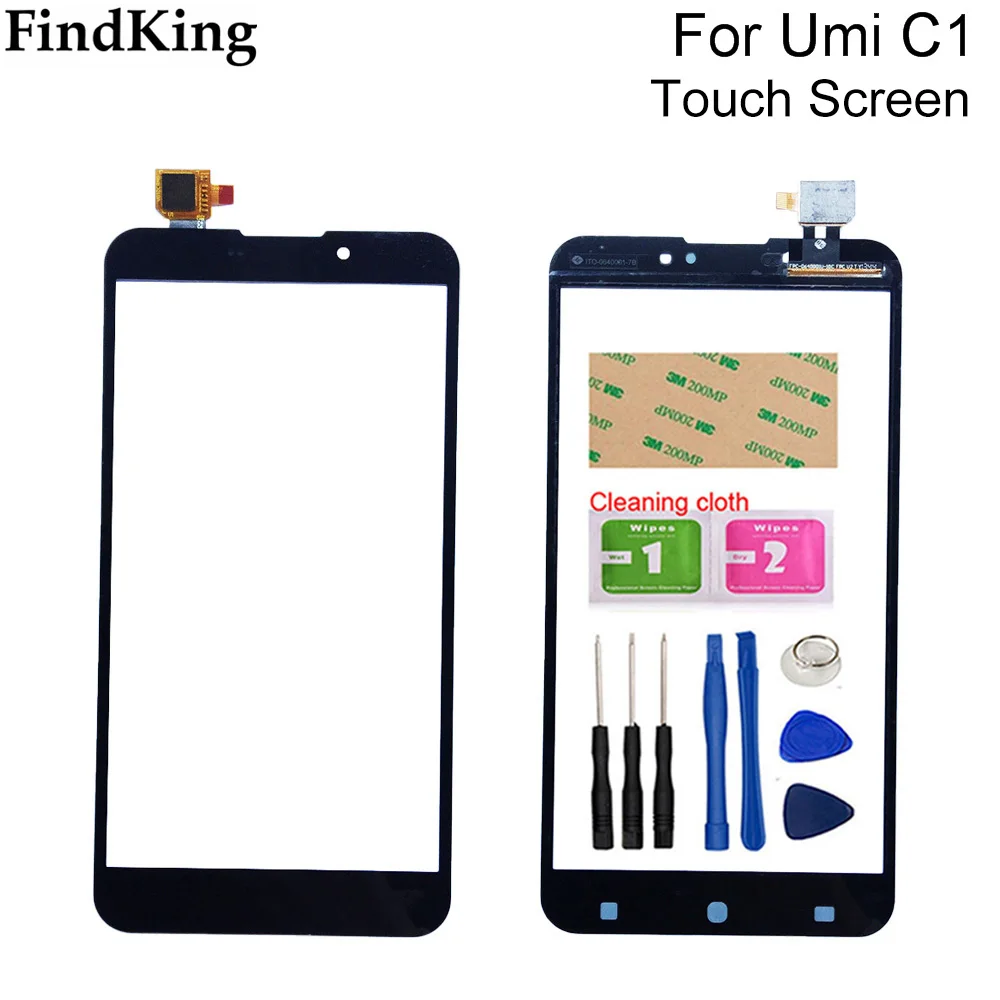 

6.44'' inch Mobile Touch Screen Glass For Umi Cross C1 Umi C1 Touch Screen Digitizer Panel Fornt Glass Sensor Tools Adhesive