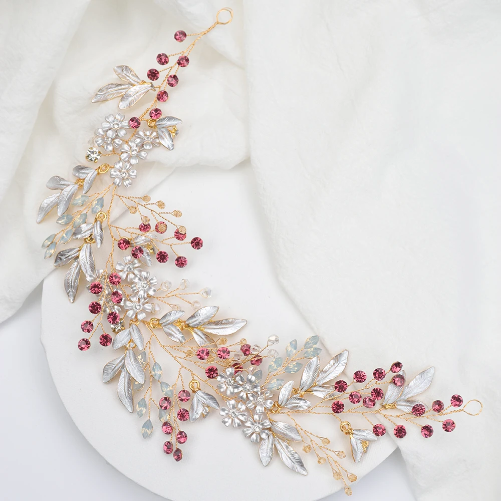 Набор золотых аксессуаров для волос невесты свадебная шляпа и серьги винтажные