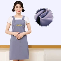 pure cotton apron milk tea shop gardener manicure beauty mother and baby work clothes custom logo