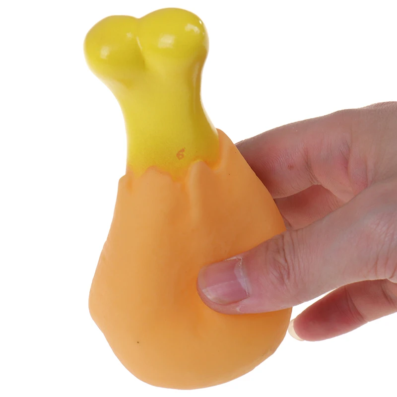 Pet резиновая игрушка для собаки курица нога щенок Звук пищалка жевательные