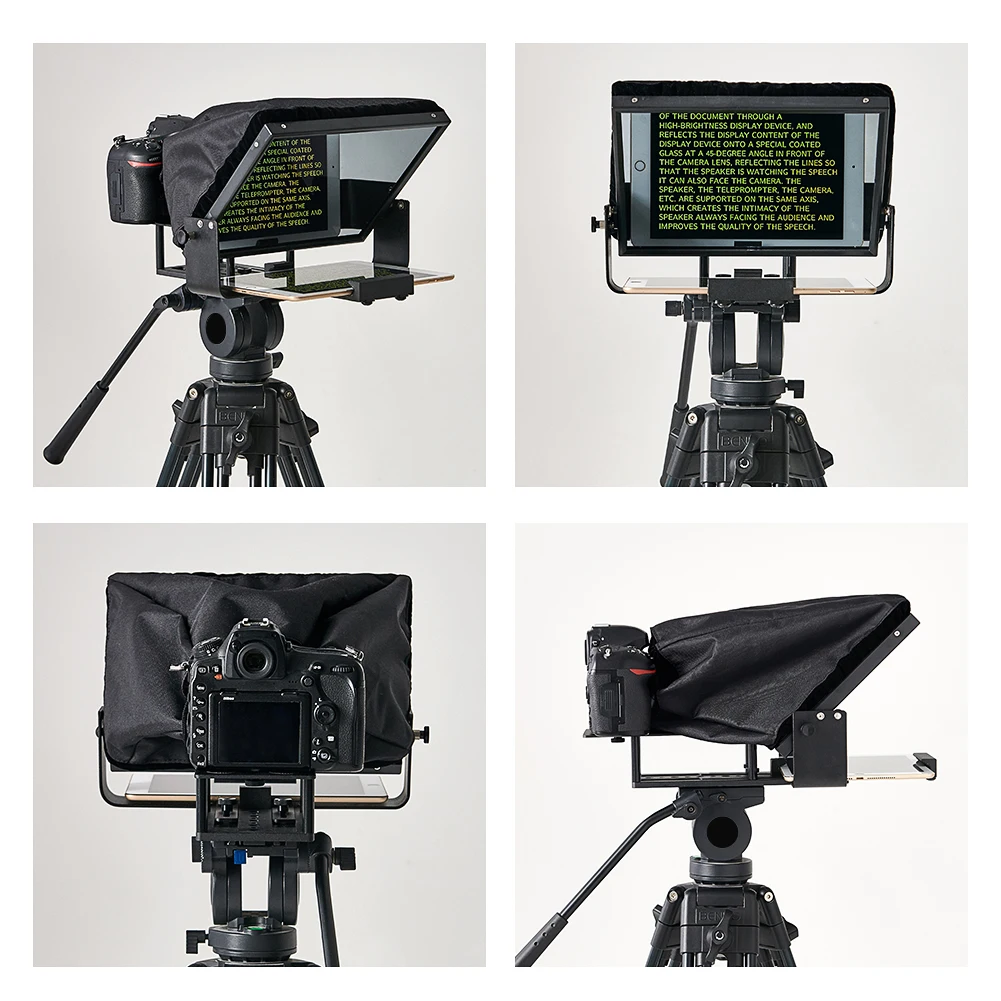 Регулируемый смартфон Teleprompter Мини Портативный сплиттер для домашнего