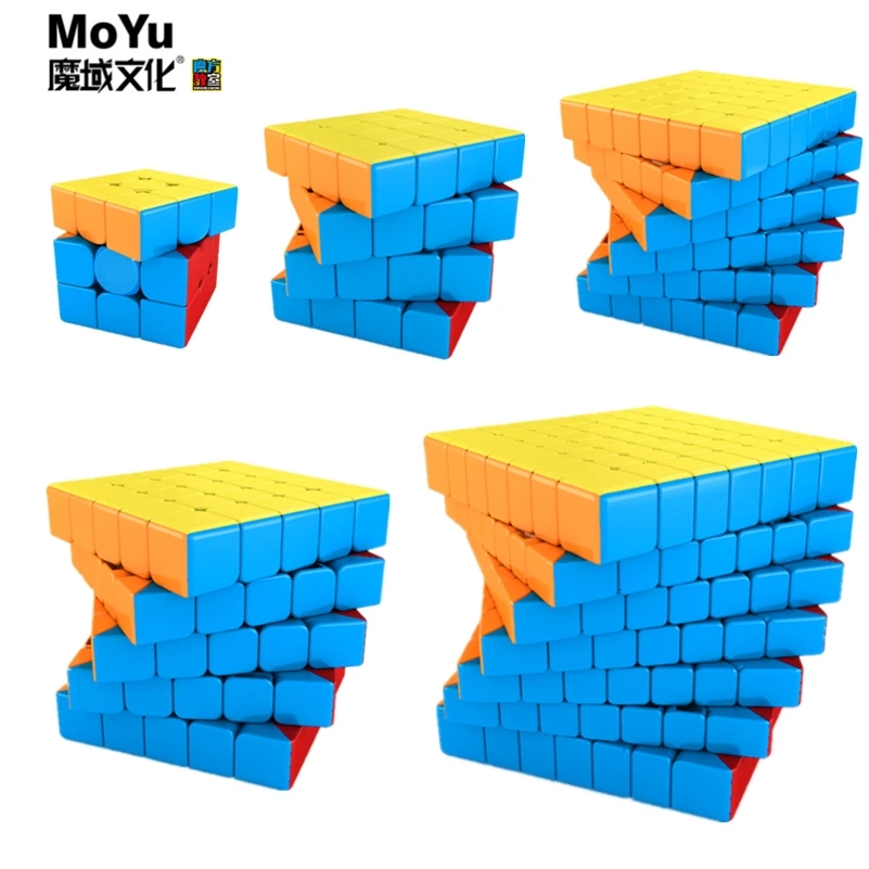 MoYu meilong магический куб 3x3 4x4 5x5 6x6 7x7 кубик рубика профессиональный скоростной