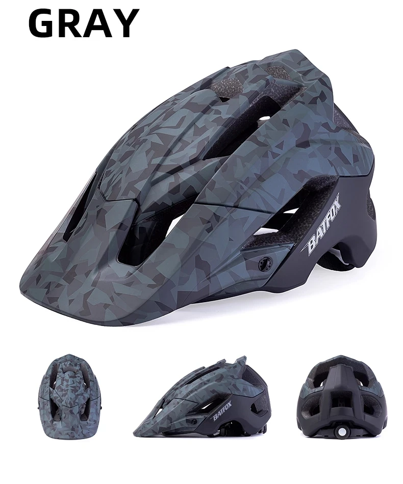Велосипедный шлем Batfox для мужчин и женщин ультралегкий цельнокроеный горных