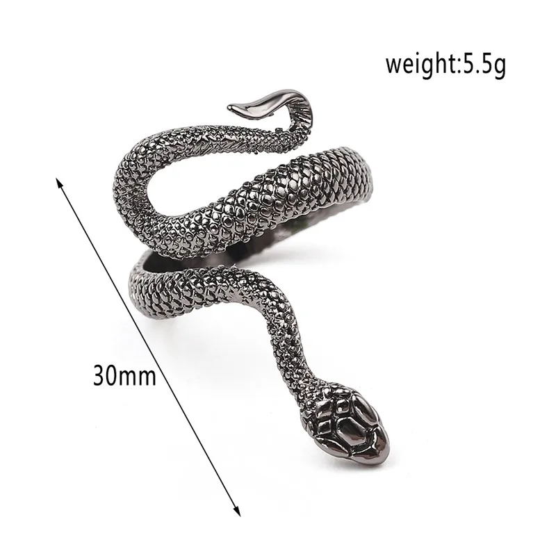 Кольцо в виде змеи регулируемый размер|Кольца| |