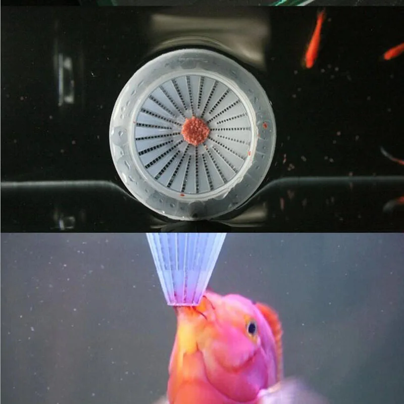 Применение Фул аквариум Корм для аквариумных рыбок подачи присоски Пластик