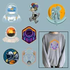 Теплопередающие наклейки с астронавтами на одежду, термочувствительные нашивки для одежды, сделай сам, аксессуары для футболок и одежды