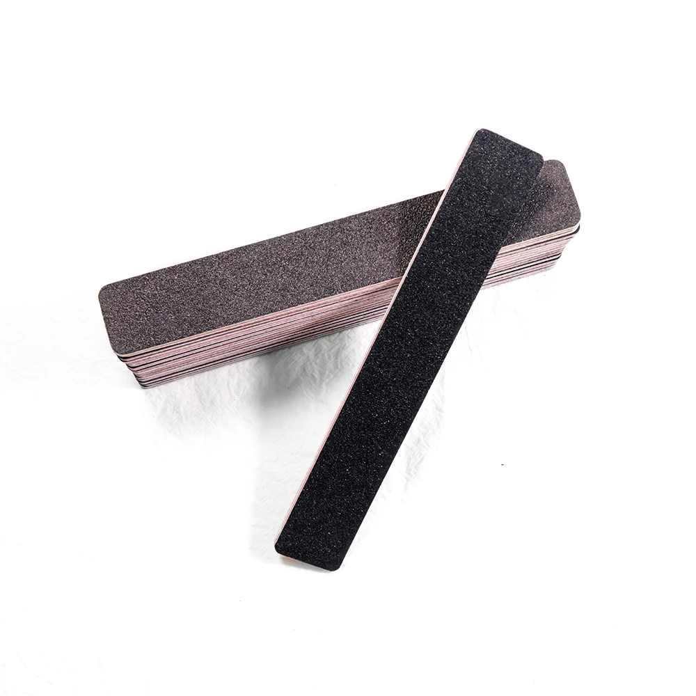 

Professional Double-Side Nail File for Manicure Black Sand Red Core 100/180 Sandpaper Nail Sanding Grinding Polishing Care Tools