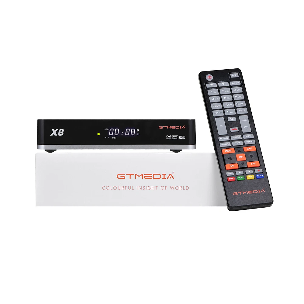 Горячая Распродажа GTmedia X8 спутниковйы ТВ приемник DVB S/S2/S2X Булти в 2 4G Wi Fi веб