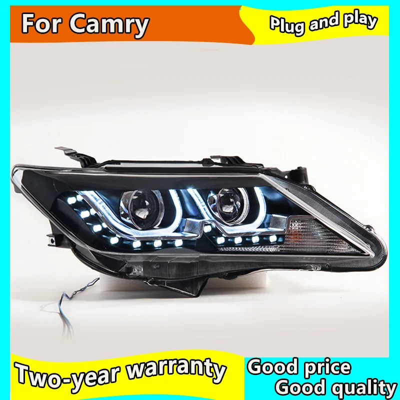 Стайлинг автомобиля для Toyota 2012 2014 фара камера светодиодная дальнего света Camry LED