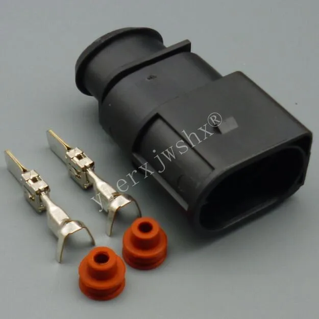 Yierxjwshx 2 Pin 6.3mm Auto plug Sealed Fuel Lnjection Connector Housing 1J0973752 For VW Toyota Honda Hyundai Elantra 1J0973852 |