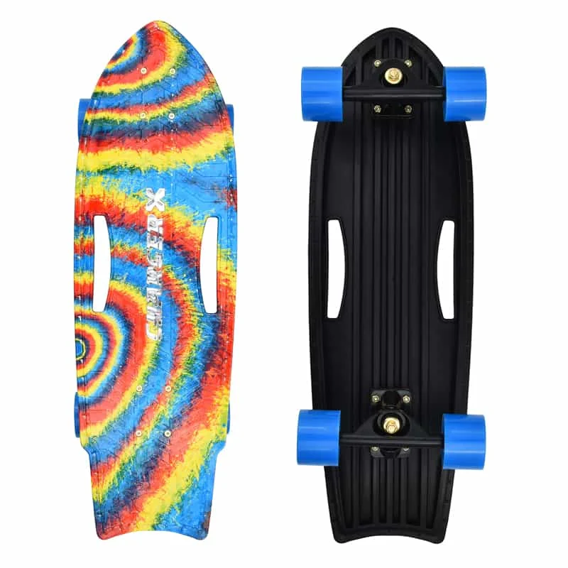 

28'' Surf Skate Board Complete Surfskate Skateboard Outdoor Carving Surfing Cruiser | Charger X Hydro Tie Dye Surf Skateboard