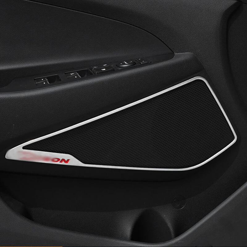 4 шт. накладки на внутреннюю раму автомобильного динамика из нержавеющей стали