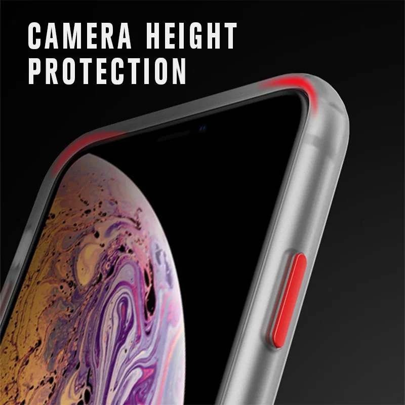 

Luxury Matte Transparent Hit Color Phone Case For iPhone 11 12 Pro Max Mini X Xs XR 7 8 Plus SE 2 2020 Silicone Shockproof Cover