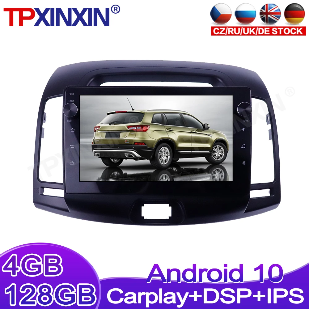 

Android 10 For Hyundai Elantra 2008 2009 2010 Wireless Carplay Car Multimedia Tesla Player Head Unit Audio Radio GPS Navigtion