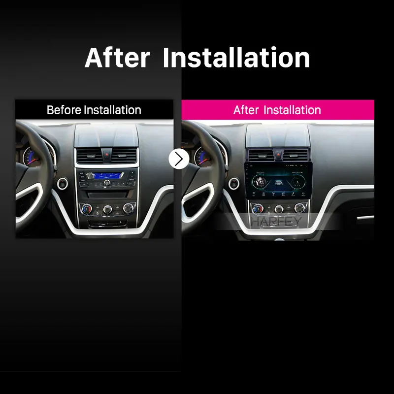 Автомобильный мультимедийный плеер Harfey радио GPS Android 8 1 аудио для 2014 2015 2016 Geely Emgrand