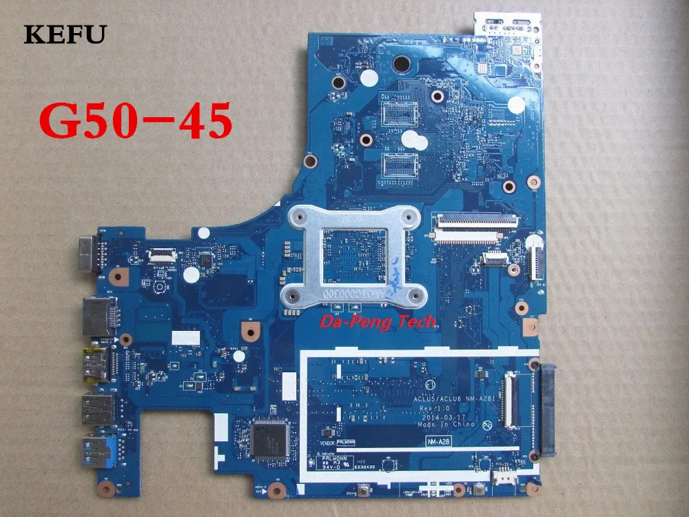 KEFU для Lenovo G50-45 NM-A281 материнская плата ноутбука ACLU5/ACLU6 с ЦП A6-6310 | Компьютеры и офис