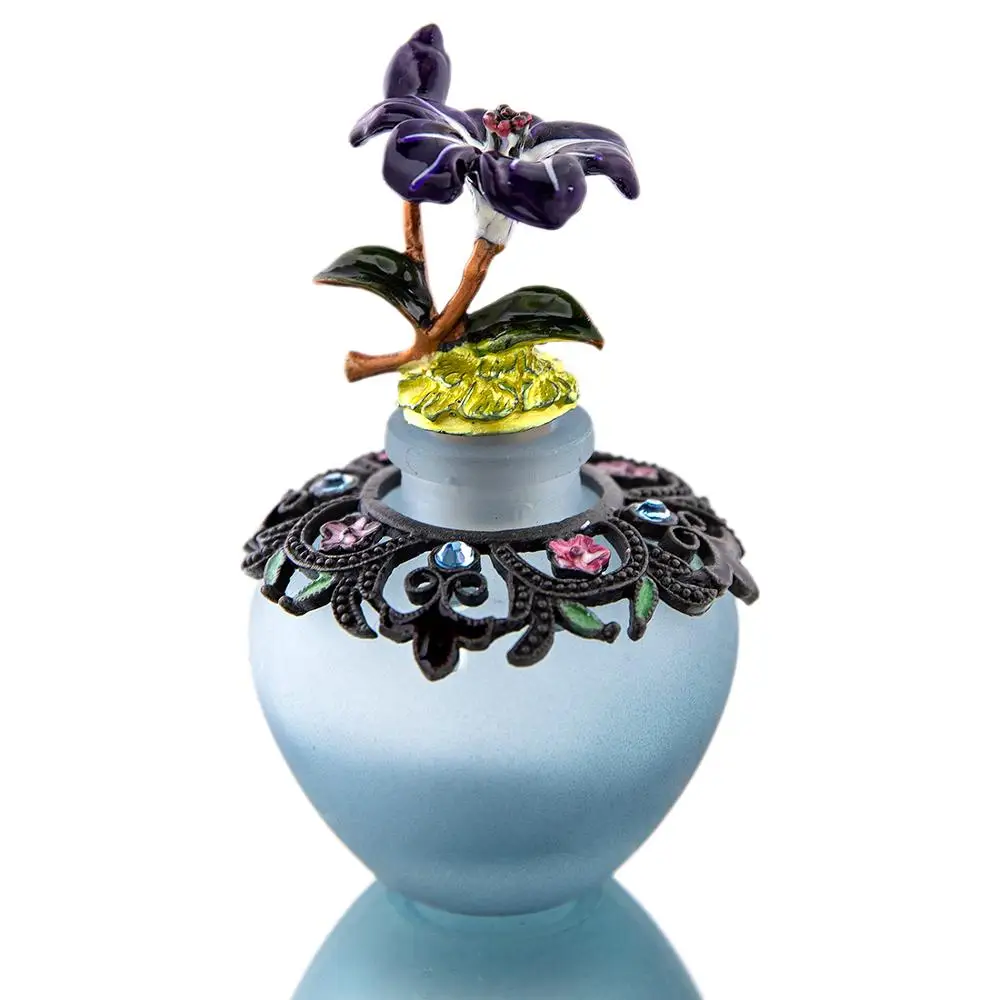 H & D 40 мл Ретро хрустальная жемчужина флакон духов с цветком декоративный пустой