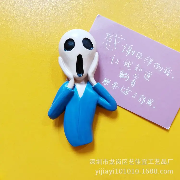 Милые полимерные 3D магниты Ван Гога мультяшный персонаж модельные для рукоделия