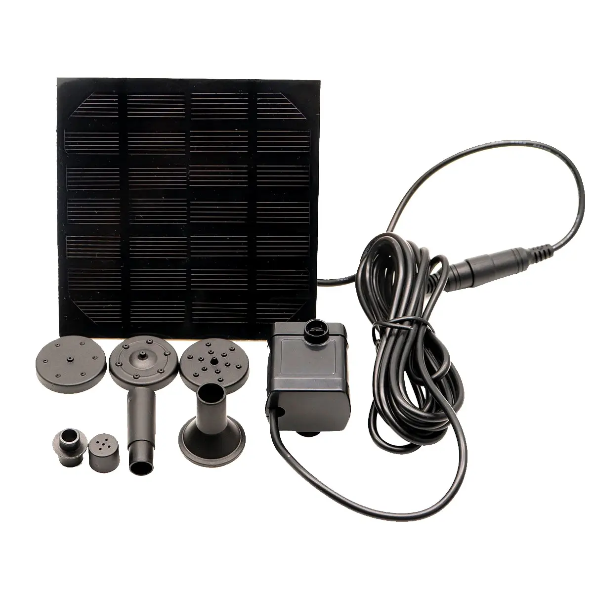 Solar Panel Powered Water Fountain Pool Pond Garden Sprinkler Sprayer with Pump & 3 Spray Heads | Дом и сад