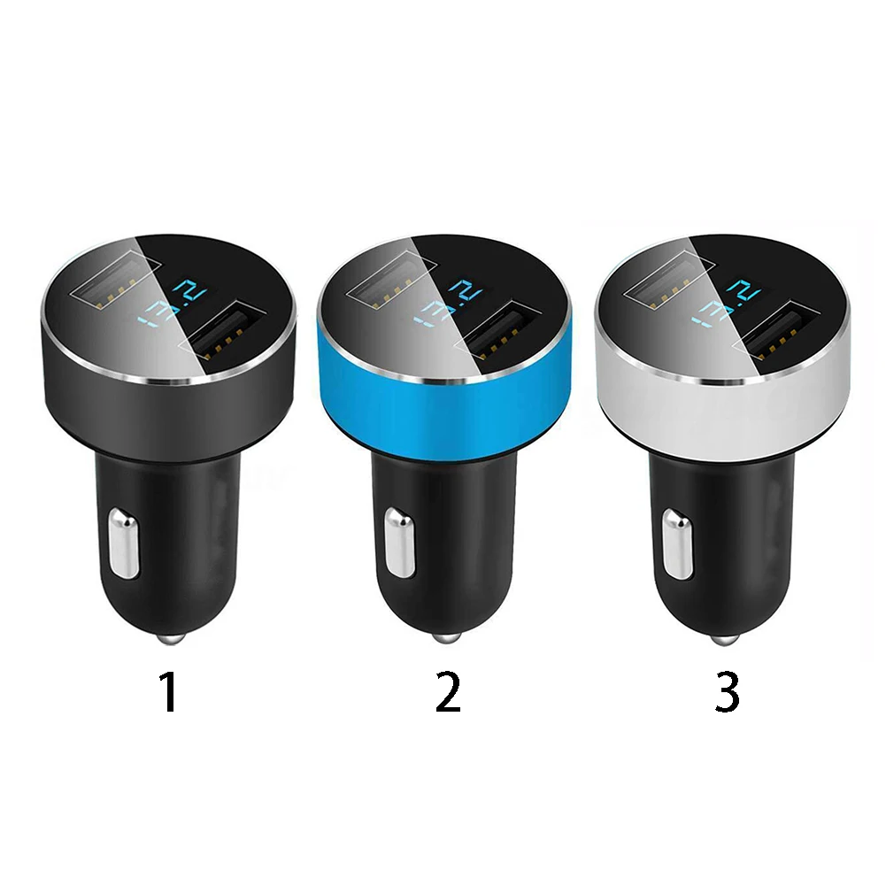 Круглый Многофункциональный 5V 3.1A двойной USB Quick Charge термостат Защита из