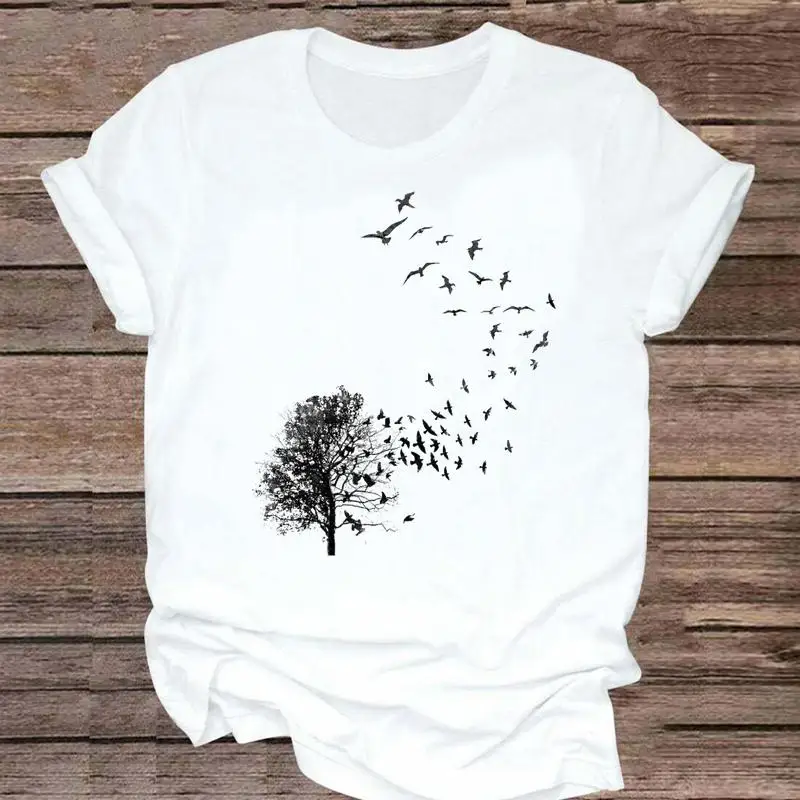 

Женская футболка с коротким рукавом и принтом, в стиле 90-х