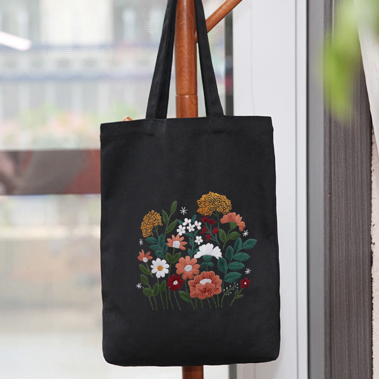 

Холщовая Сумка-тоут, вышивка, стартовый комплект, «сделай сам», вышивка крестиком, шитье, художественные поделки