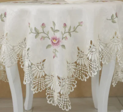 Кружевная скатерть с вышивкой в европейском стиле покрывало для скатерти