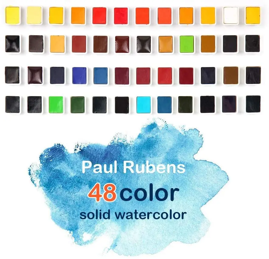 Однотонная Акварельная краска Paul Rubens 1 шт. полусковорода для торта акварель 48