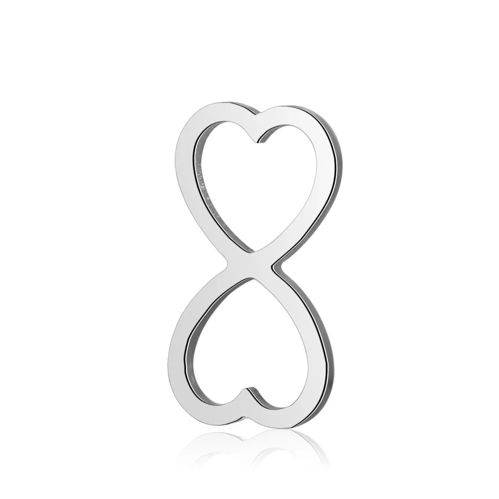 

8 мини металлических подвесок из нержавеющей стали 7*14 мм Infinite для самостоятельного изготовления ювелирных изделий браслетов аксессуары 50 ш...
