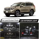 Автомобильный СВЕТОДИОДНЫЕ лампы для Интерьера Canbus, комплект для Чтения номерного знака для Toyota Land Cruiser 70 80 100 200 Prado 90 120 150 FJ