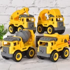 Разборка гайки Игрушки для мальчиков погрузка разгрузка инженерный грузовик с 12 Дорожными знаками детский винт креативные обучающие игрушки