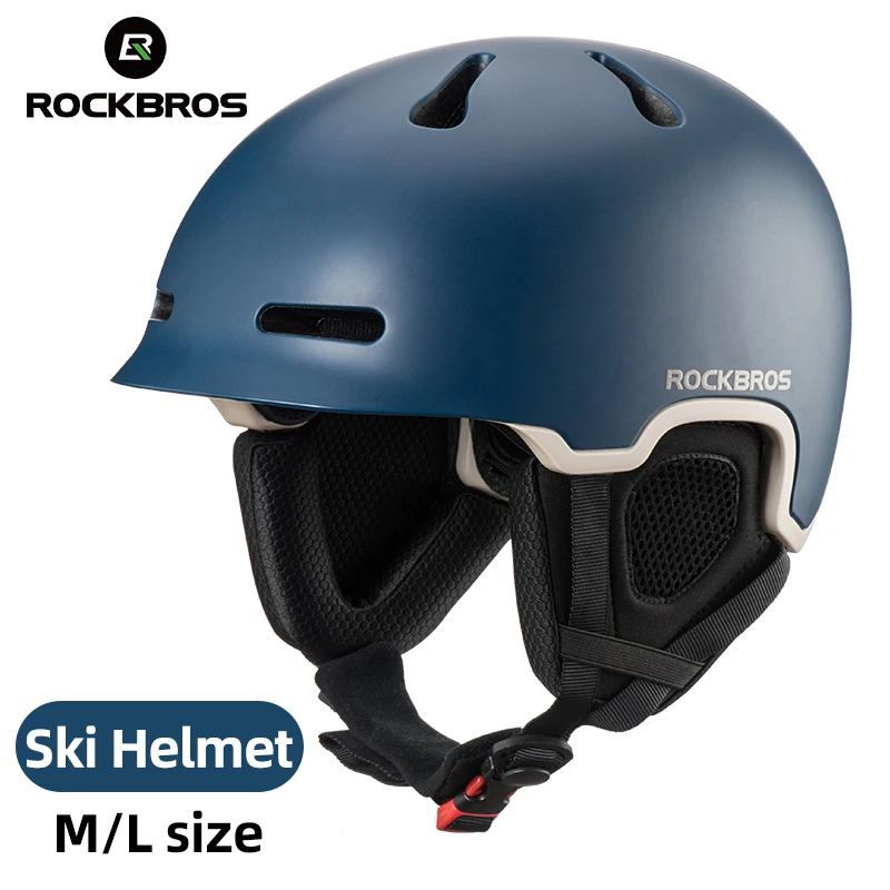 

ROCKBROS Ski Helmet Integrally-molded Skiing Helmet Snowmobile MTB Road Cycling Helmet Ultralight Sport Safety Equipment