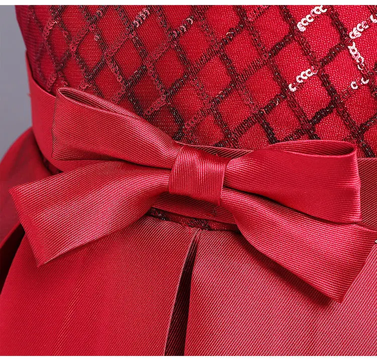 Wedding Dress Flower Girl Clothing Trailing Princess Formal Evening Gown Birthday Party 3 4 5 6 7 8 10 11 12 Years | Детская одежда и