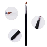 1pcs french tip nail brush black handle half moon shape for painting drawing french nail manicure tool french manucure