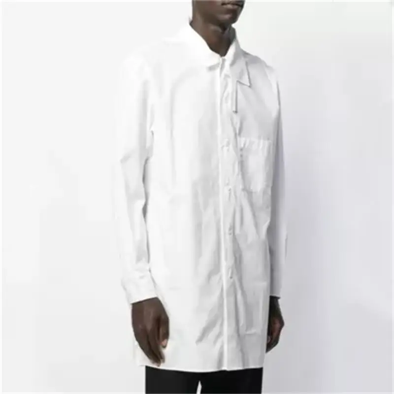 

Men's Casual Shirt New Fashion Long Sleeve Handsome Fashion Top Korean Slim Shirt Personalized Youth Coat