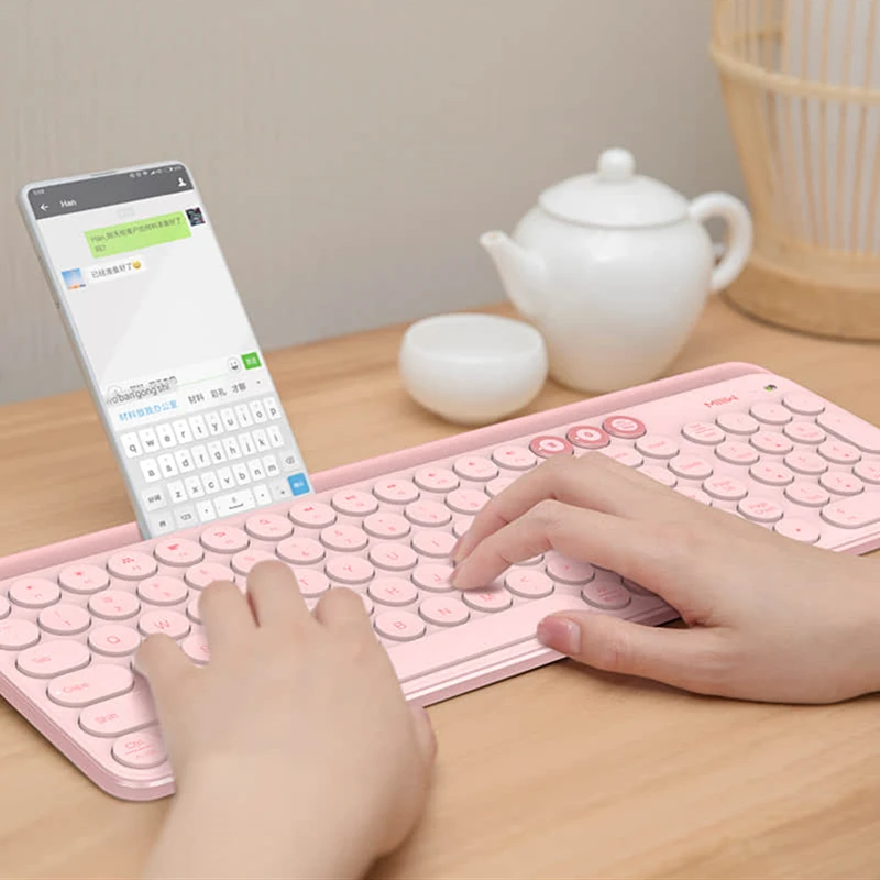 Оригинальная Bluetooth клавиатура Miiiw с двойным режимом 104 клавиши 2 4 ГГц