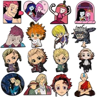 yq527 cool stuff anime manga figure enamel pins cute brooch heart cartoons badge pin brooch for clothes hat jewelry accessories