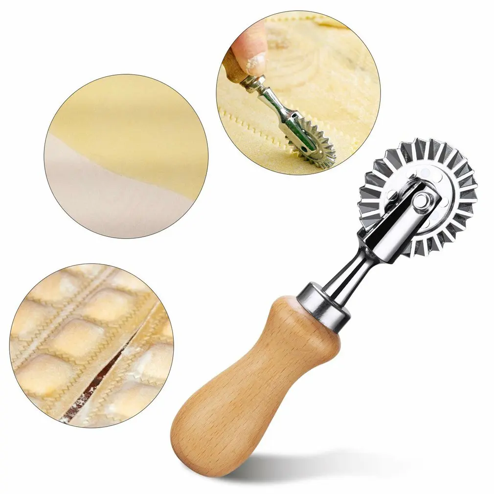Dumpling Embossing Side Embossed Biscuit Mold Pasta Hand-cutting Machine Baking Pastry Decor Cookie Roll Wheel Tools | Дом и сад