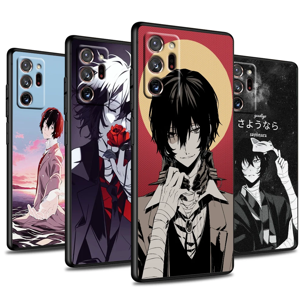 

Bungou Stray Dogs Dazai Osamu For Samsung Galaxy Note 20 Ultra 10 Plus 5G M62 M60S M52 M42 M32 F52 Soft Black Phone Case
