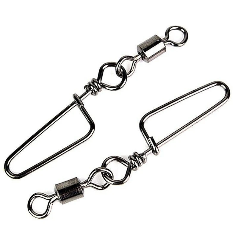 

100 Pcs 2 /4 /6 /8 /10 Fishing Center Pass Swivel Arc Pin Swivel Fishing Accessories