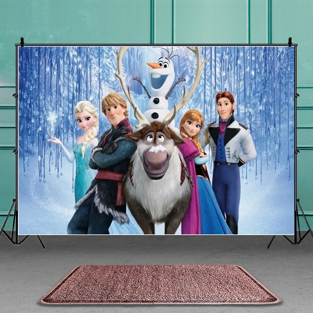 Студийный фон для вечерние съемки в стиле Disney Холодное сердце | Дом и сад