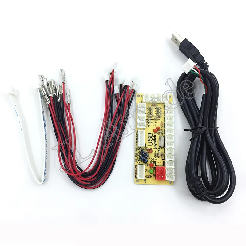 1 шт. Аркада с нулевой задержкой usb энкодер ПК к джойстику для 5pin джойстик и 2 8/4 8 мм