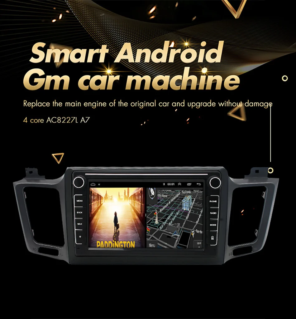 Для Toyota RAV4 RAV 4 2012 2013 2014 2015 2016 2017 2018 Автомобильный мультимедийный GPS навигатор