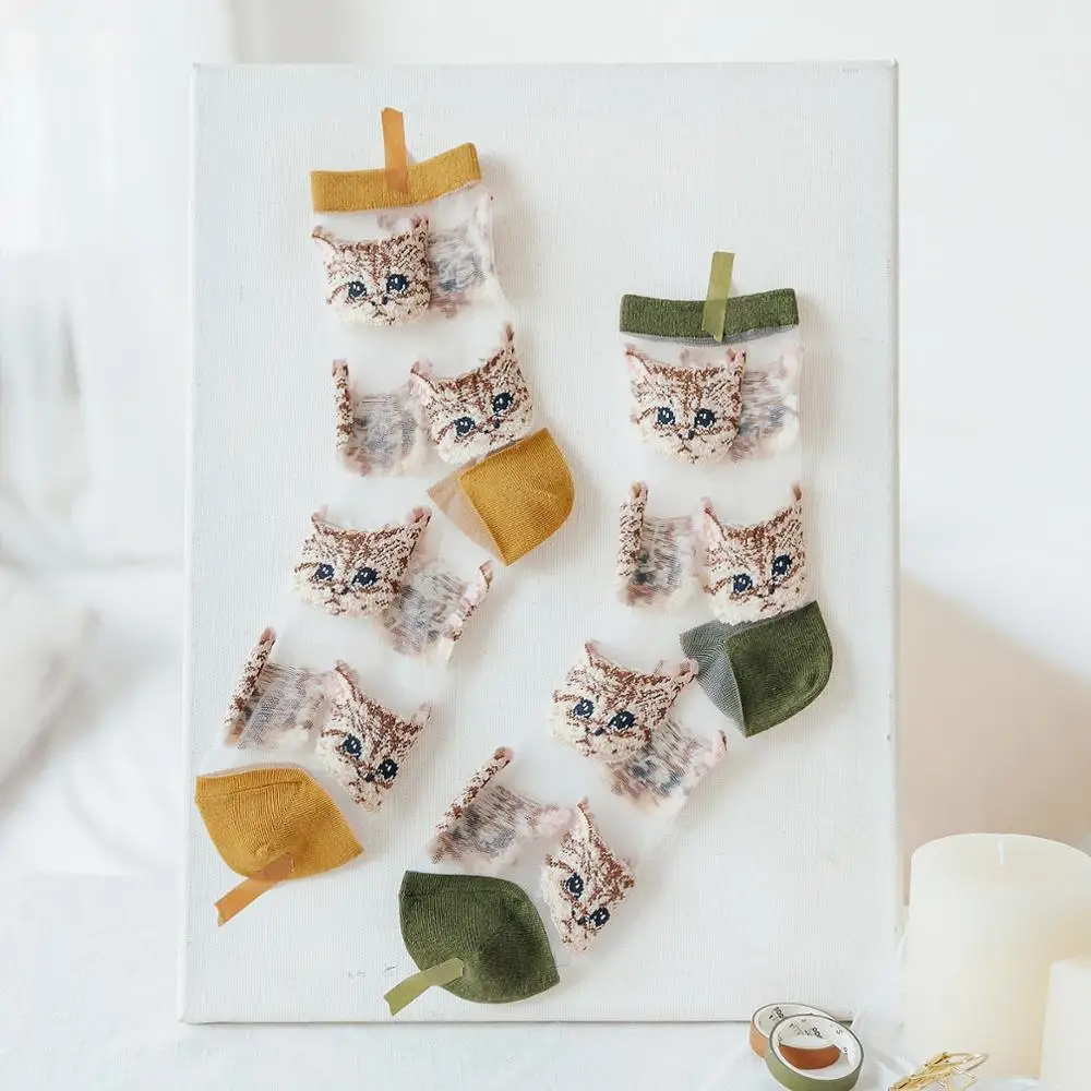 Новинка 2020 женские хлопковые носки с мультяшным рисунком сезон весна-лето модные