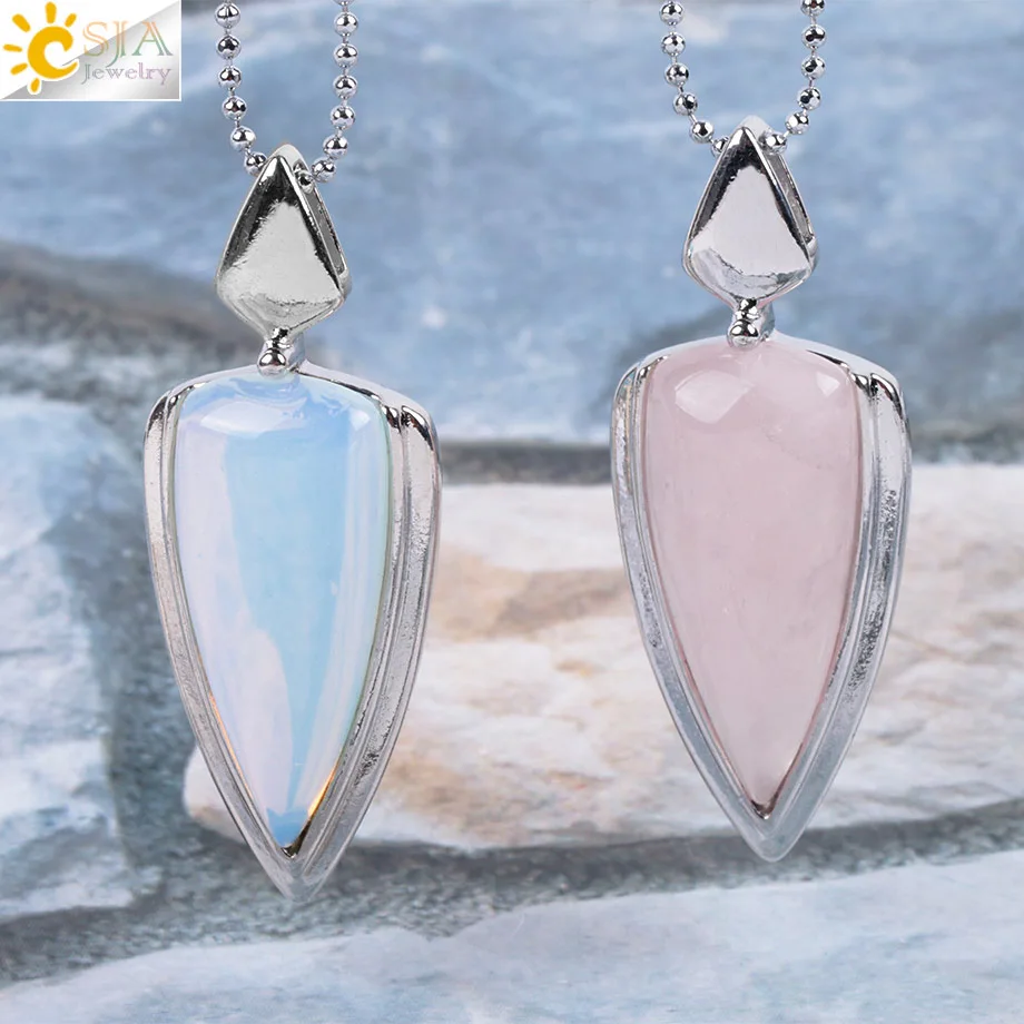 CSJA Рейки Чакра натуральный драгоценный камень розовый кристаллический кварц