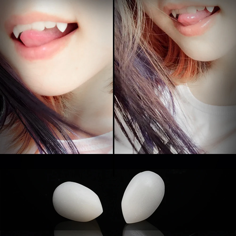 3 пары ужасных забавных костюмов клоуна Зубы вампира протезы для хэллоуивечерние