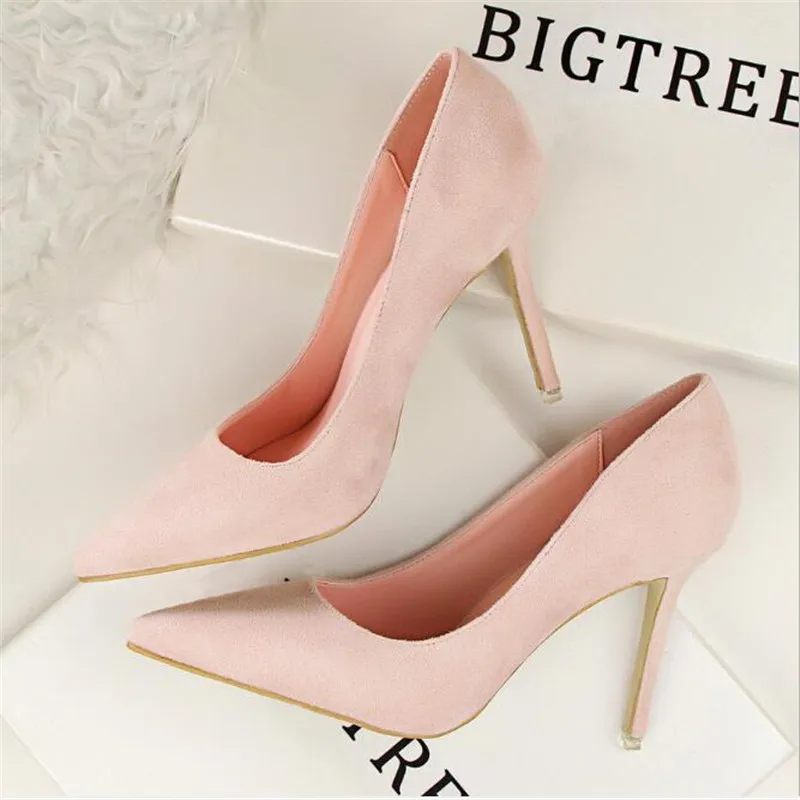 

BIGTREE Women Pumps Fashion 9cm High Heels For Women Shoes Casual Pointed Toe Women Heels Chaussures Femme Stiletto Ladies