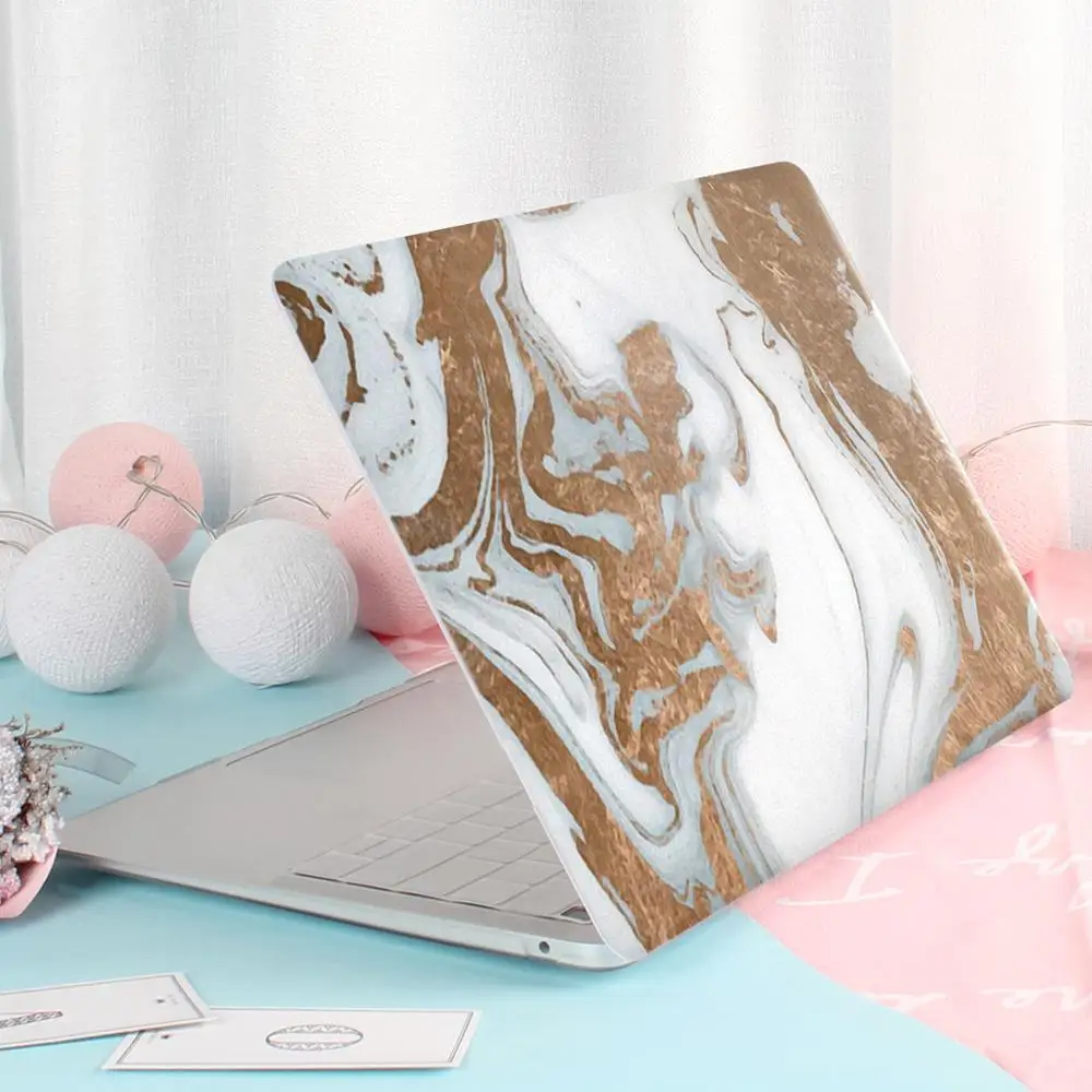 2019 модный жесткий чехол с мраморным принтом + Пылезащитная заглушка для Apple MacBook Pro